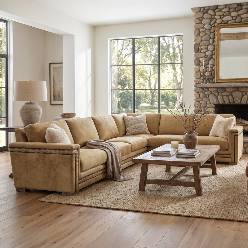 Majestic Sectional in Parchment