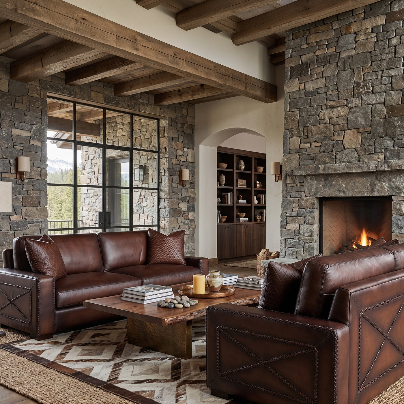 Uptown Cowboy Sofa Hand Wiped