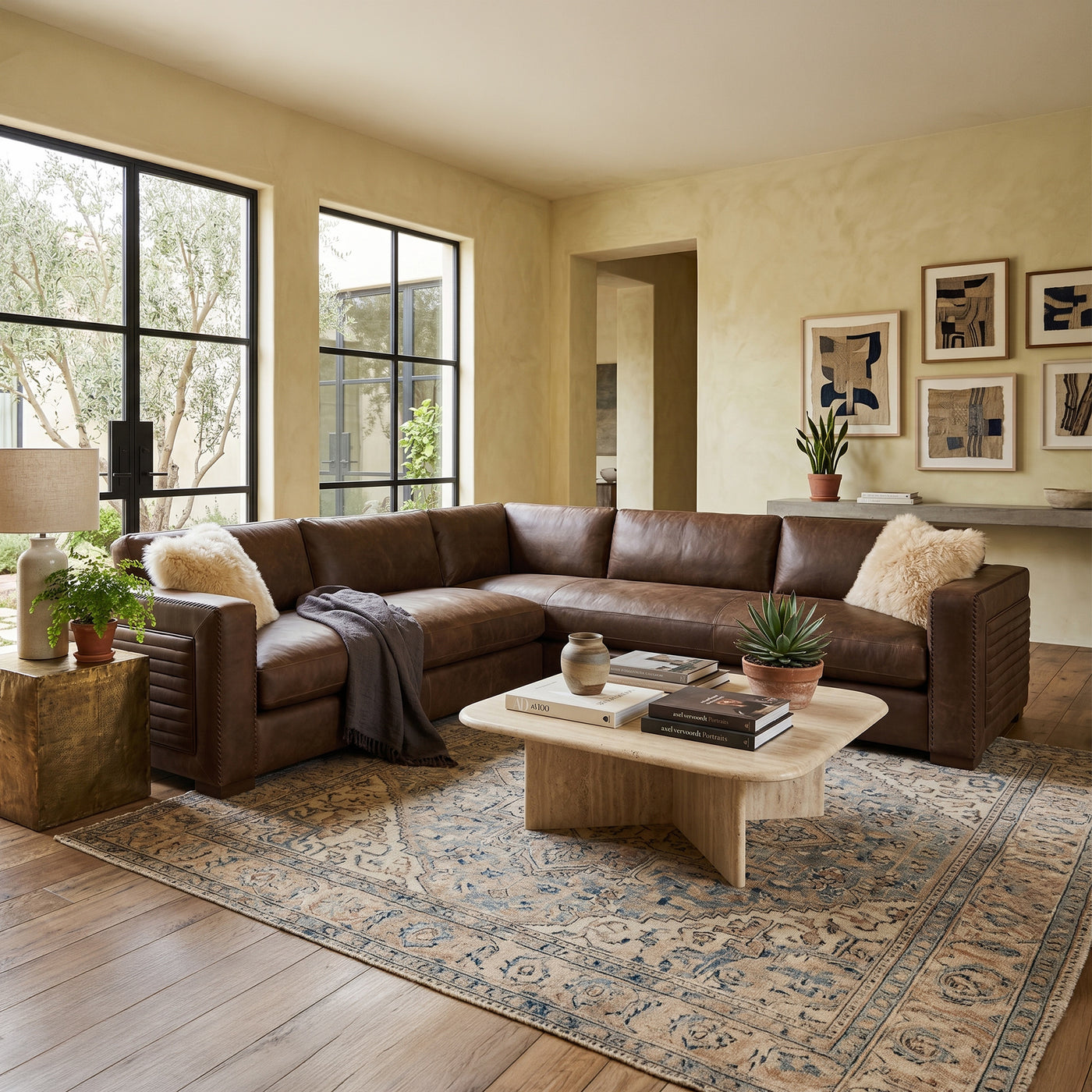 Bowie Leather Sectional