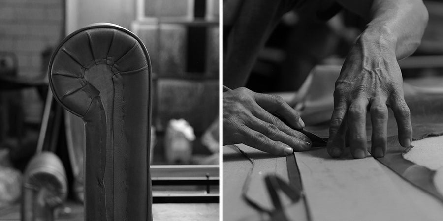 Rolled arm finishing