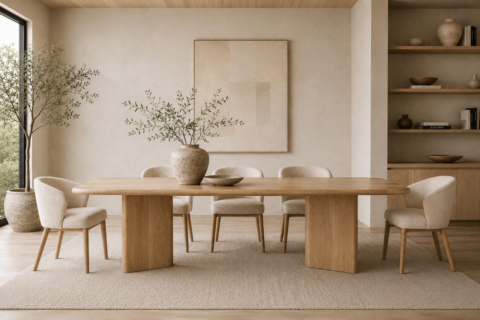 Solid oak table
