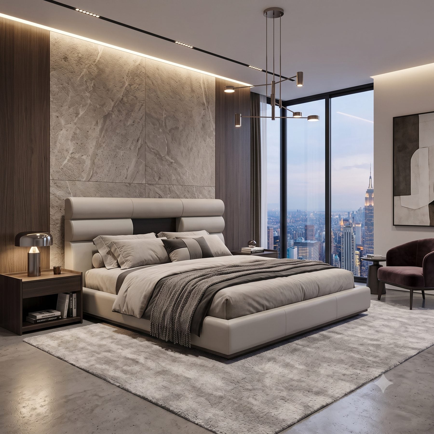 Hidden storage bed