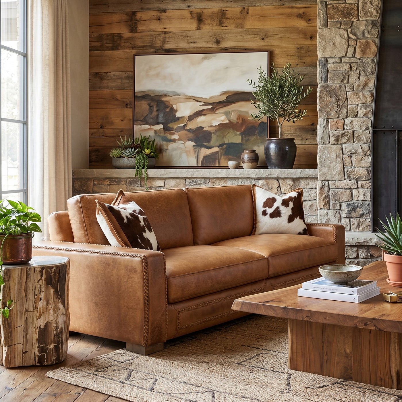 Downtown Cowboy Sofa Hand Wiped