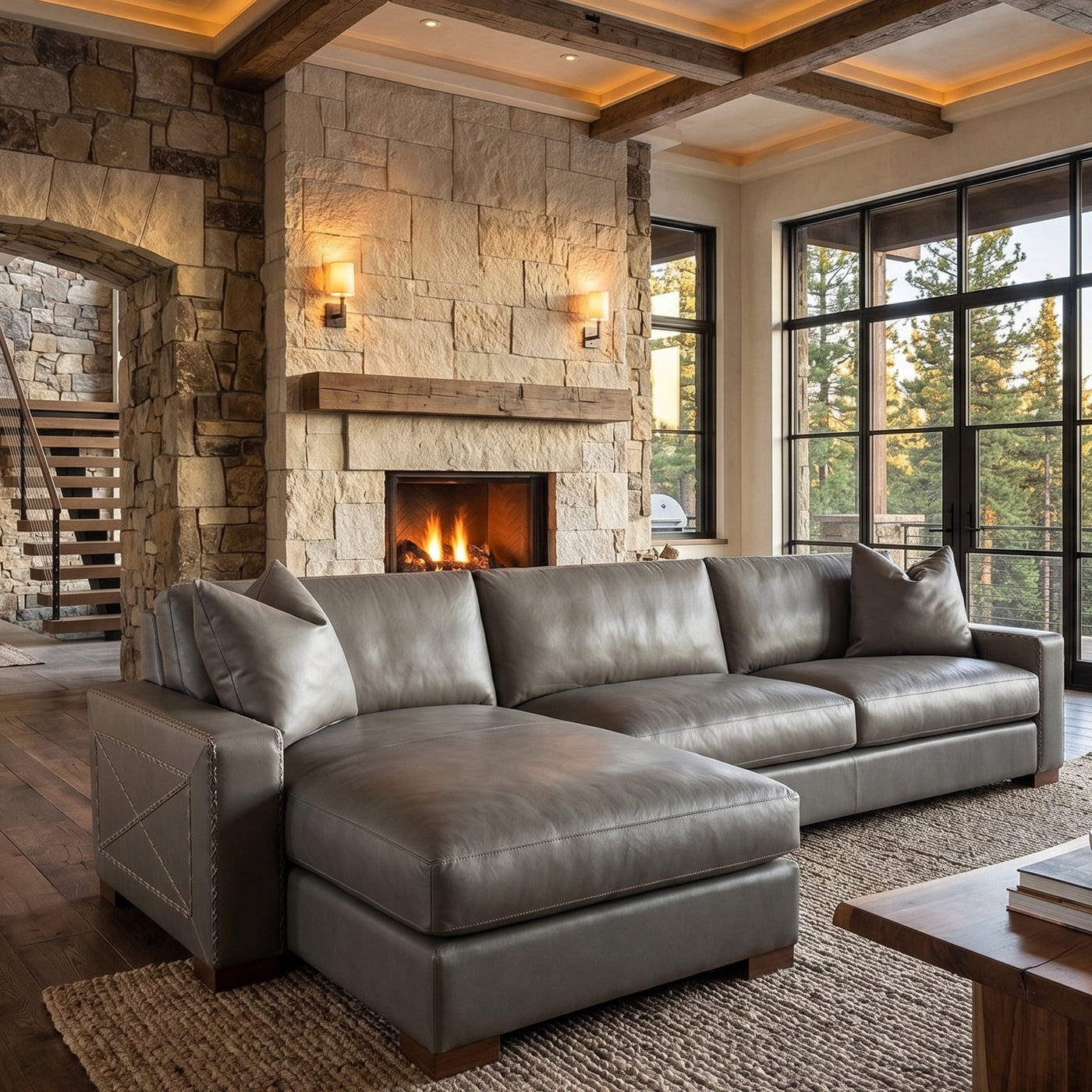 Uptown Cowboy Sofa Chaise